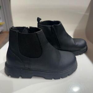 Zara Kids Black Boots Size 11